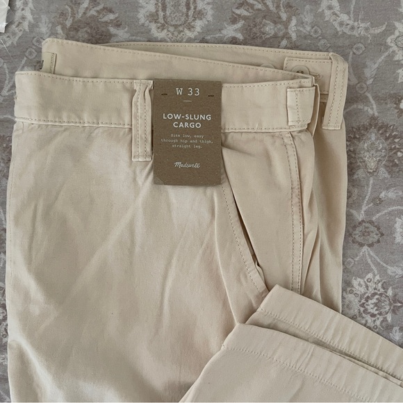 Madewell Women's Garment-Dyed Low-Slung Straight Cargo Pants Size 33 - Picture 5 of 12